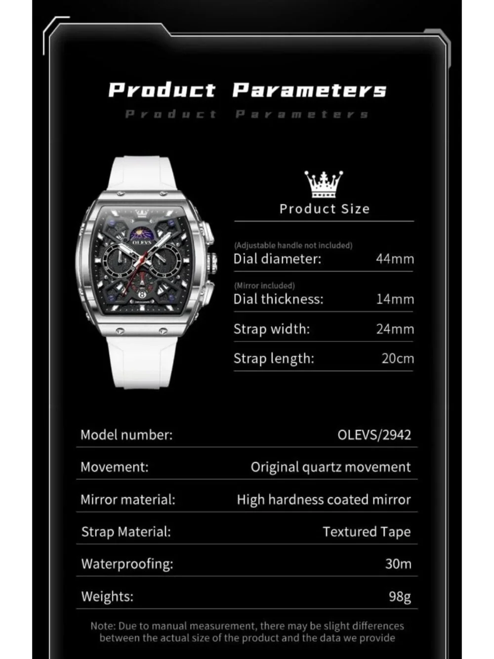 Luxury Casual Square Skeleton Chronograph Watch for Men - Stylish Timepiece